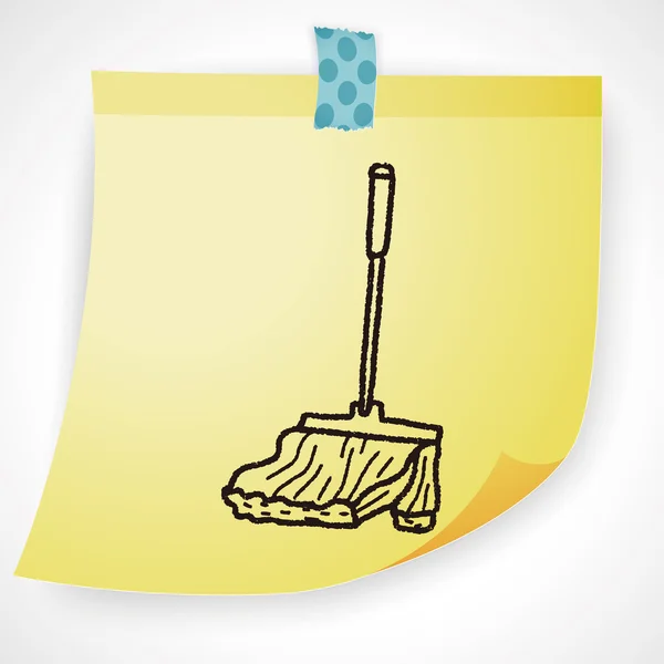 MOP doodle ikonu prvek — Stockový vektor