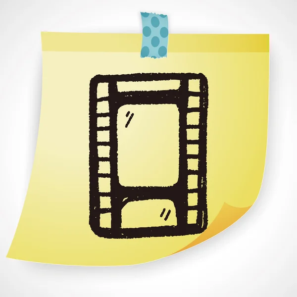 Doodle Film elemento icono — Vector de stock