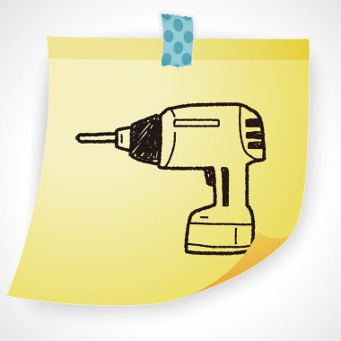 Matkap doodle Icon öğesi