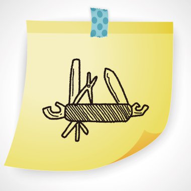 Araçlar simgesi öğe doodle