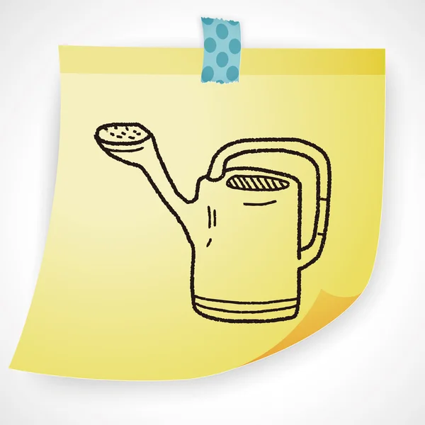 Ποτιστήρι doodle εικονίδιο στοιχείο — Διανυσματικό Αρχείο