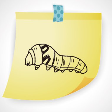 Caterpillar doodle Icon öğesi
