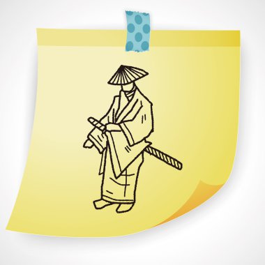 samuray doodle Icon öğesi