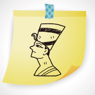 Firavun doodle Icon öğesi