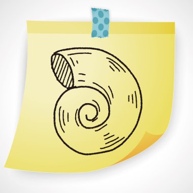 Kabuk doodle Icon öğesi