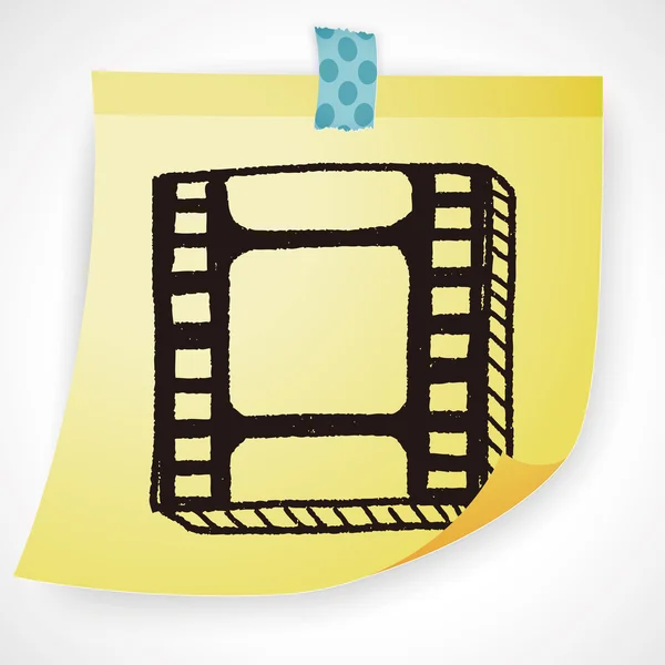 Film-Doodle-Ikone — Stockvektor