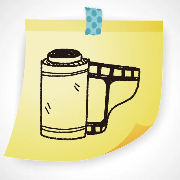 Doodle Film pictogram element — Stockvector