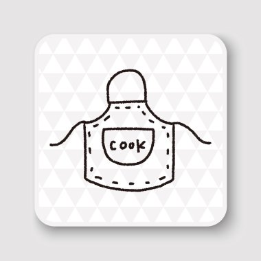 Doodle Önlük vektör çizimi