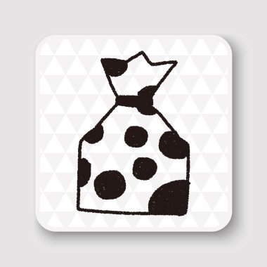 Doodle Hediye vektör çizimi