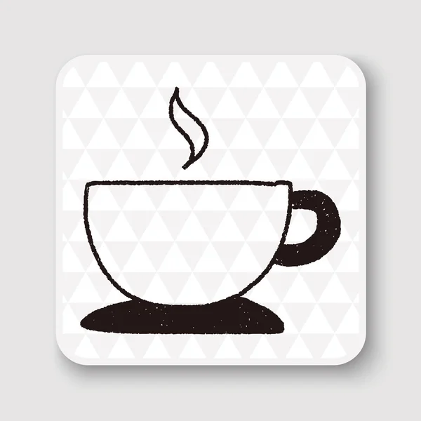 Doodle Kaffee Vektor Illustration — Stockvektor