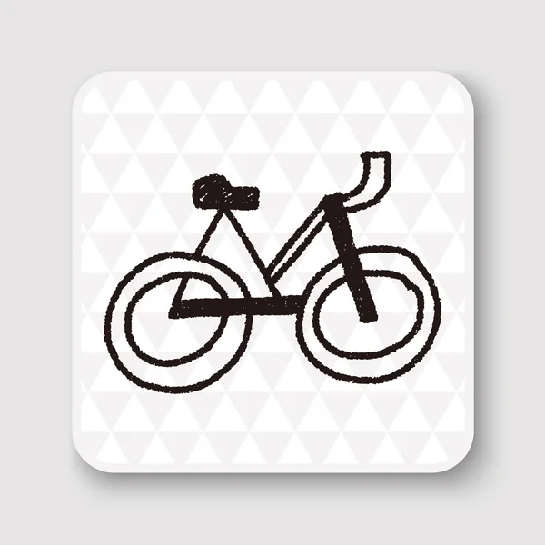 Doodle bicycle vector illustration — Stock Vector