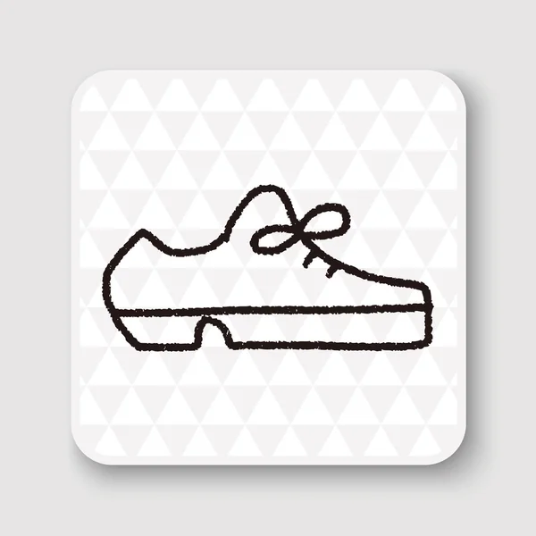 Векторная иллюстрация обуви из каракулей — стоковый вектор