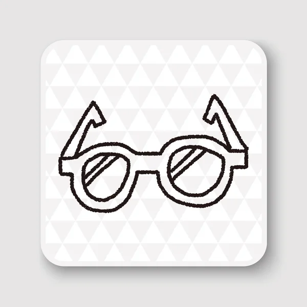 Illustrazione vettoriale degli occhiali doodle eye — Vettoriale Stock