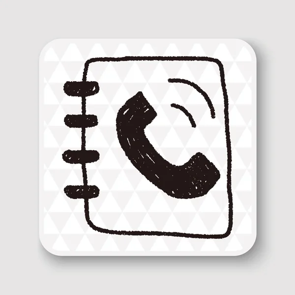 Επικοινωνήστε με την εικονογράφηση βιβλίων doodle σχεδίασης διάνυσμα — Διανυσματικό Αρχείο