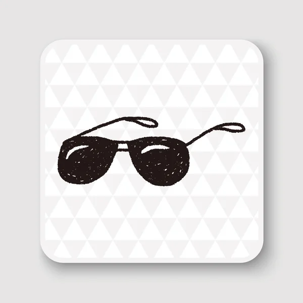 Doodle Sonnenbrille Vektor Illustration — Stockvektor