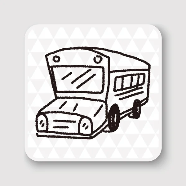 Doodle Bus vektor illustration — Stock vektor