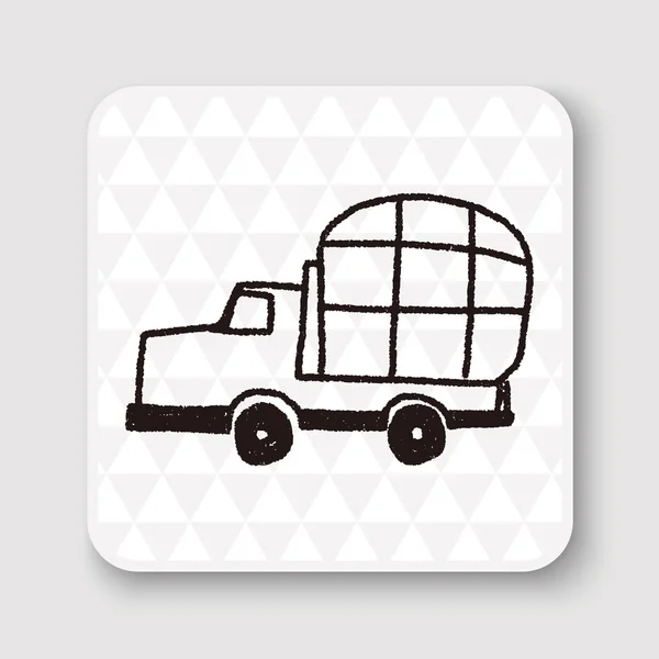 Ilustración del vector Doodle Truck — Vector de stock