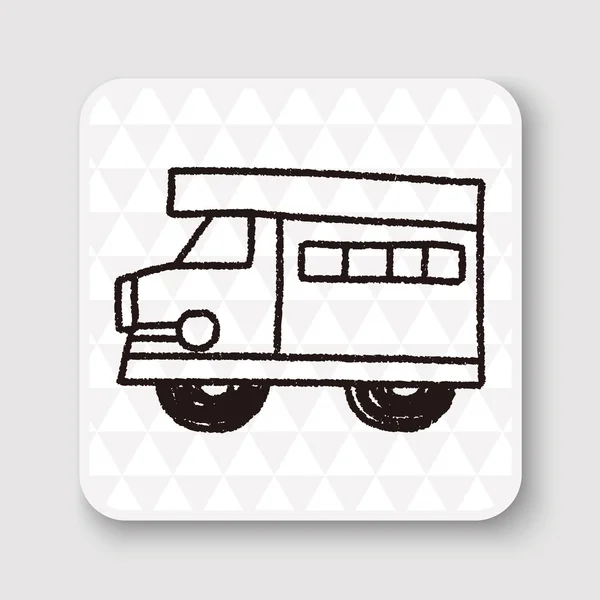 Doodle Suv wektor wektor ilustracja — Wektor stockowy