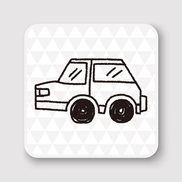 Doodle Ilustração vetorial de ilustração de carro — Vetor de Stock