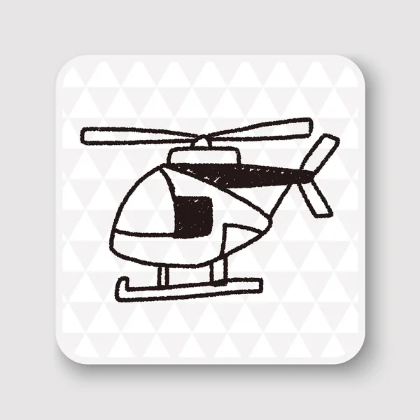 Doodle Helicopters vector illustration — Stock Vector