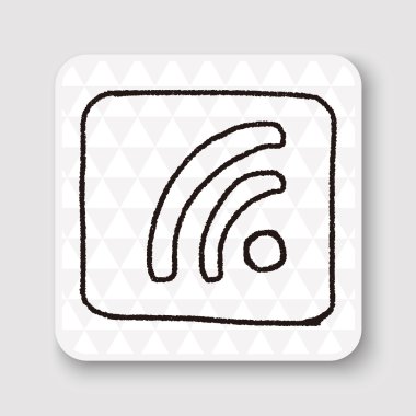 Doodle Sinyal vektör çizimi