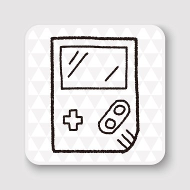 Doodle Konsolları vektör resimlemesi