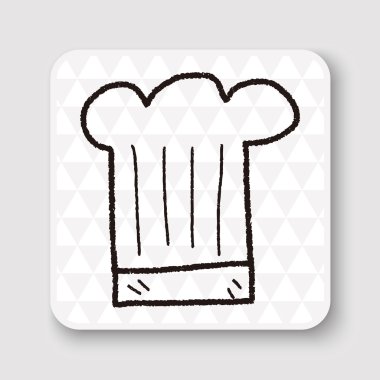 Chef şapka doodle