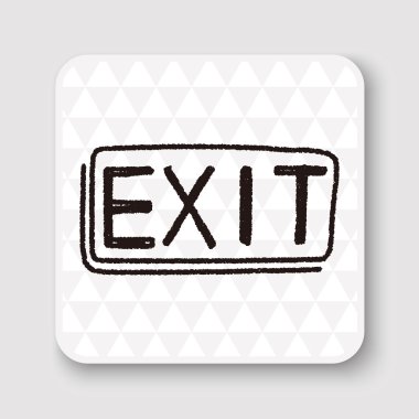 Doodle vektör çizim çıkmak