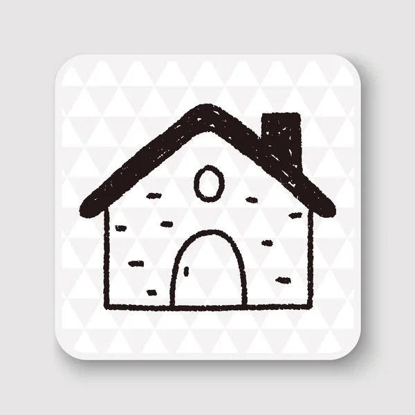 Illustration vectorielle Doodle House — Image vectorielle