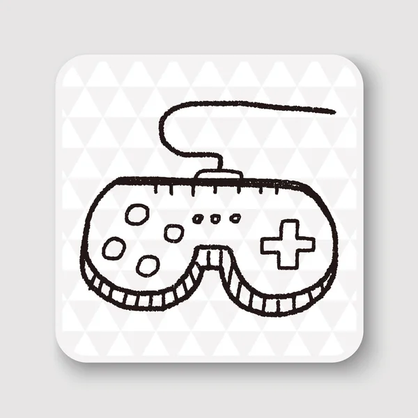 Doodle Joystick Vektor Illustration — Stockvektor