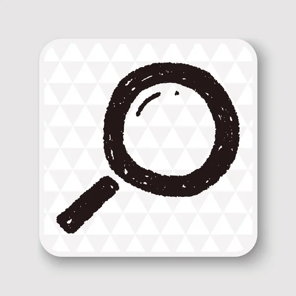 Illustrazione vettoriale doodle Magnifier — Vettoriale Stock