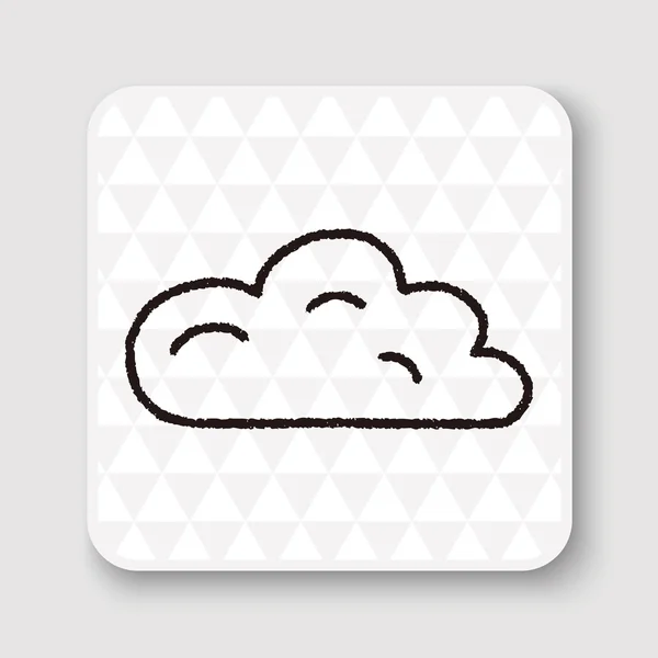 Векторная иллюстрация Doodle Cloud — стоковый вектор