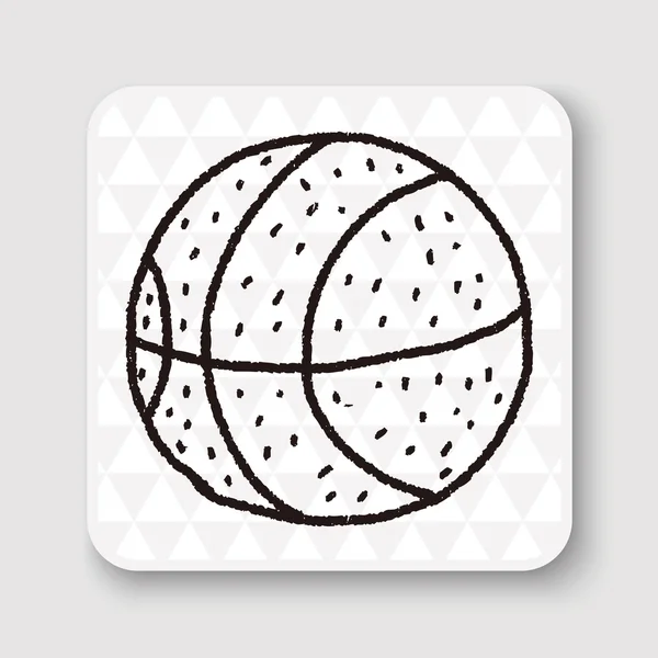 Doodle basquete vetor ilustração — Vetor de Stock