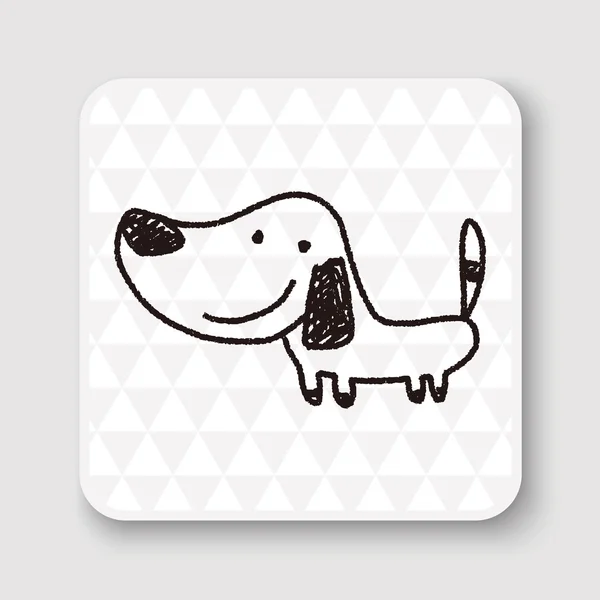 Векторная иллюстрация Doodle Dog — стоковый вектор