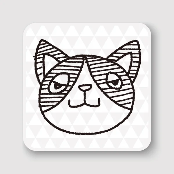 Illustration vectorielle Doodle Cat — Image vectorielle