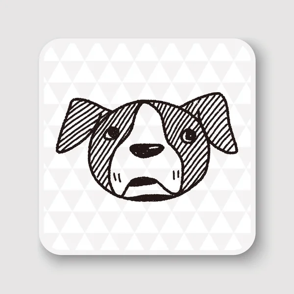 Ilustración del vector Doodle Dog — Archivo Imágenes Vectoriales