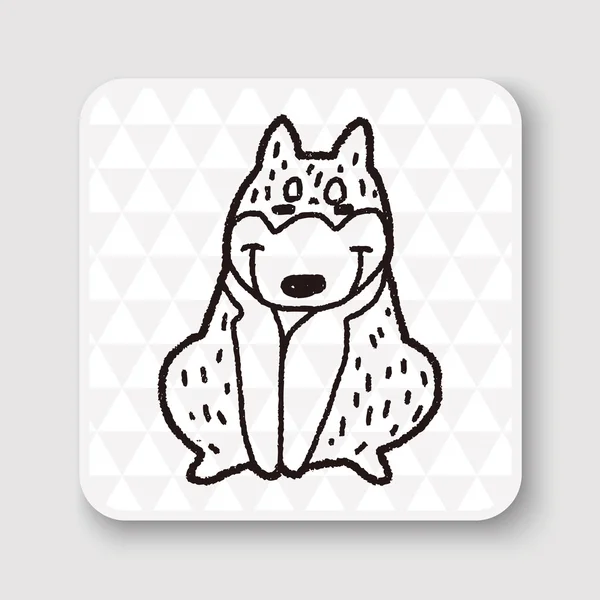 Vektorový obrázek Doodle Dog — Stockový vektor