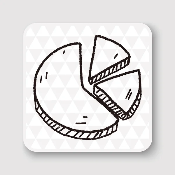 Doodle Pie vector illustratie vectorillustratie — Stockvector
