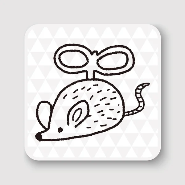 グッズ マウス ベクトル図を落書き — ストックベクタ