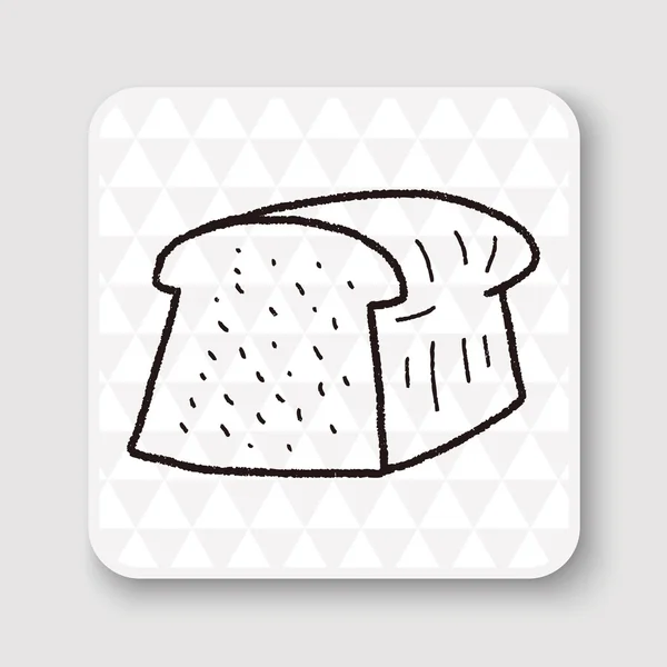 トースト落書き描画ベクトル図のベクトル イラスト — ストックベクタ