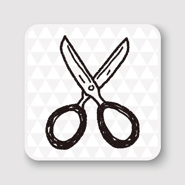 Doodle Scissors vector illustration — Stock Vector
