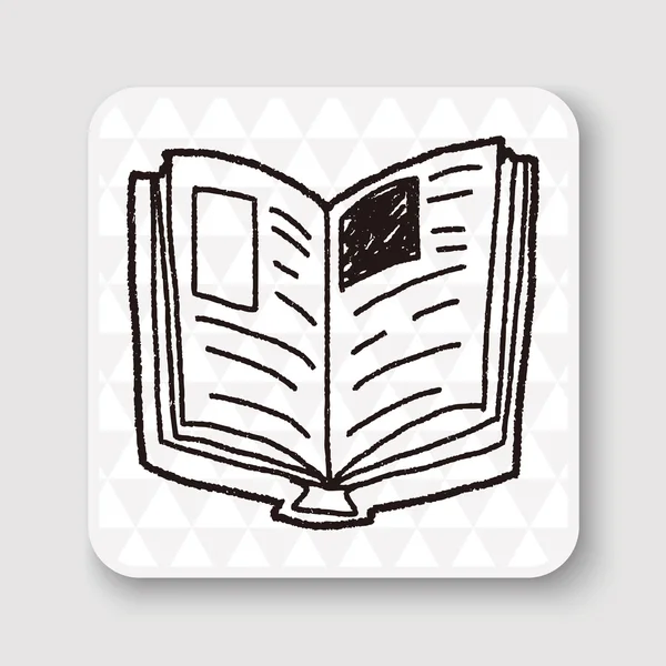 Векторная иллюстрация Doodle Book — стоковый вектор