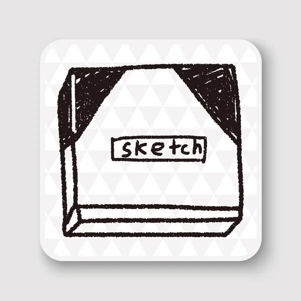 Skizzenbuch Doodle Vektor Illustration — Stockvektor