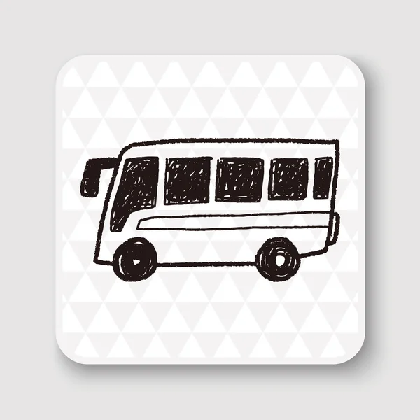 Buss doodle vektor illustration vektor illustration — Stock vektor