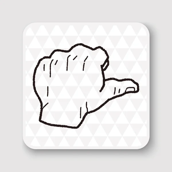 Illustrazione vettoriale di doodle gestuale — Vettoriale Stock