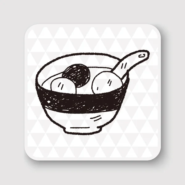 饺子涂鸦矢量图矢量图 — 图库矢量图片