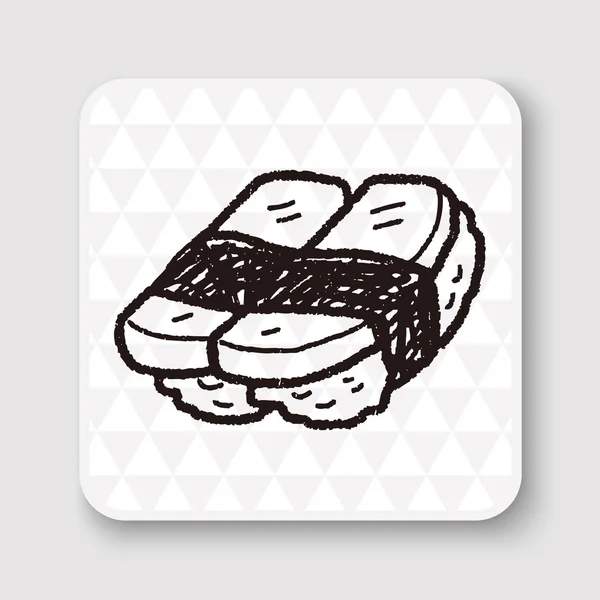 寿司落書きベクトル図 — ストックベクタ