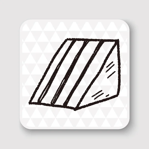 Doodle Sandwich vettoriale illustrazione — Vettoriale Stock