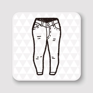 kot doodle vektör çizim