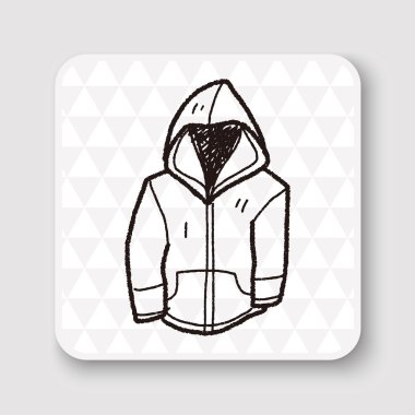 Kat doodle vektör çizim